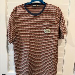 Howler Brothers Red and Blue Striped Tee